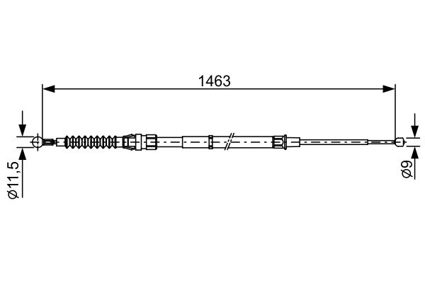 BOSCH Kézifék bowden 1987482456_BOSCH