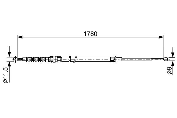 BOSCH Kézifék bowden 1987482458_BOSCH