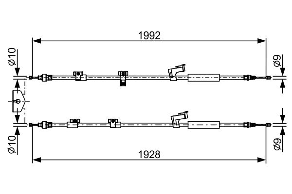 BOSCH Kézifék bowden 1987482494_BOSCH