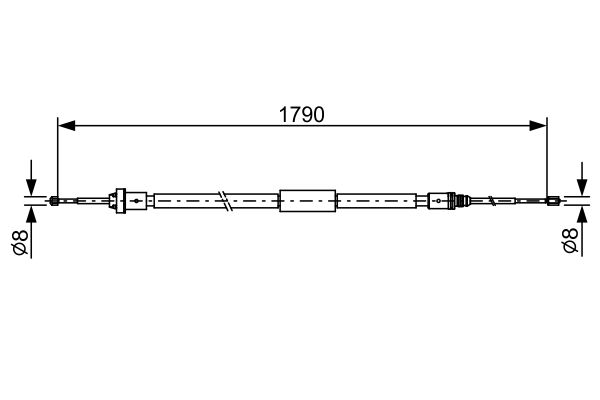 BOSCH Kézifék bowden 1987482495_BOSCH