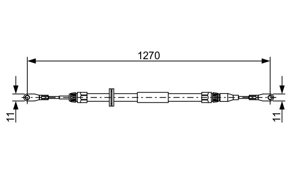 BOSCH Kézifék bowden 1987482501_BOSCH