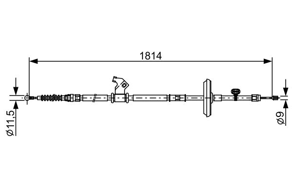 BOSCH Kézifék bowden 1987482502_BOSCH