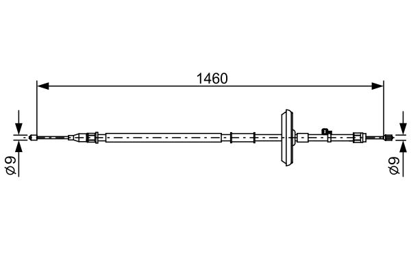 BOSCH Kézifék bowden 1987482504_BOSCH