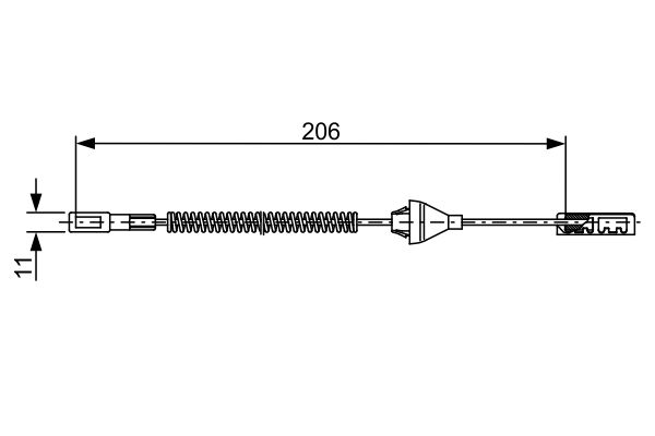 BOSCH Kézifék bowden 1987482506_BOSCH