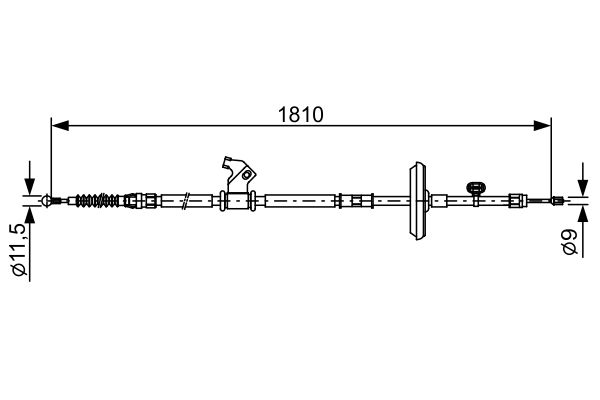 BOSCH Kézifék bowden 1987482507_BOSCH