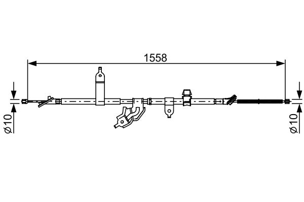 BOSCH Kézifék bowden 1987482512_BOSCH