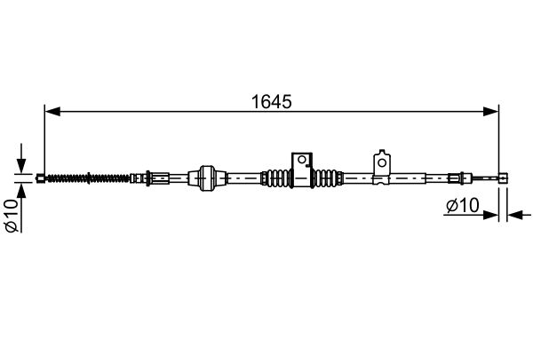 BOSCH Kézifék bowden 1987482517_BOSCH