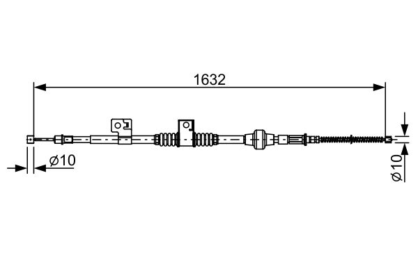 BOSCH Kézifék bowden 1987482519_BOSCH