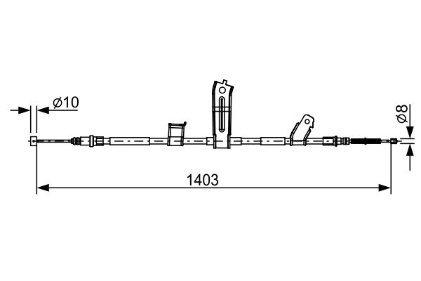 BOSCH Kézifék bowden 1987482522_BOSCH