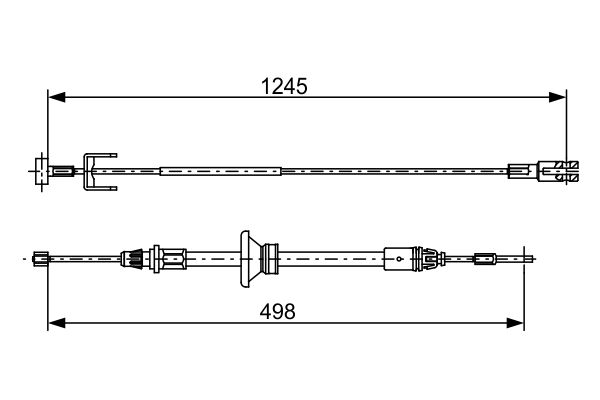 BOSCH Kézifék bowden 1987482524_BOSCH