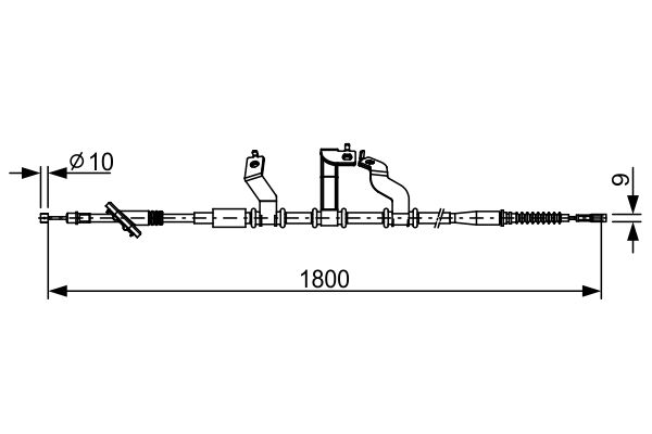 BOSCH Kézifék bowden 1987482530_BOSCH