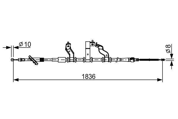 BOSCH Kézifék bowden 1987482531_BOSCH