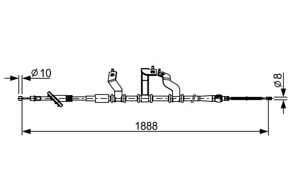 BOSCH Kézifék bowden 1987482532_BOSCH