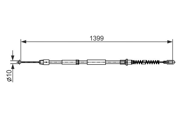 BOSCH Kézifék bowden 1987482539_BOSCH