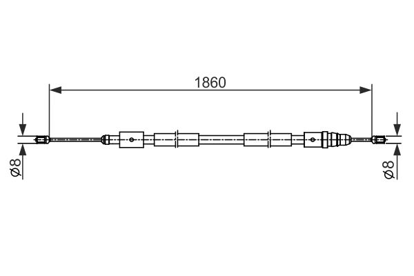 BOSCH Kézifék bowden 1987482540_BOSCH