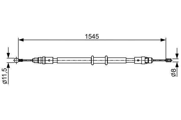 BOSCH Kézifék bowden 1987482551_BOSCH