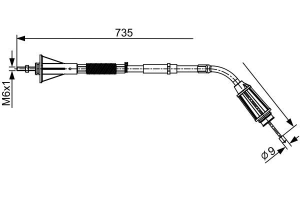 BOSCH Kézifék bowden 1987482554_BOSCH