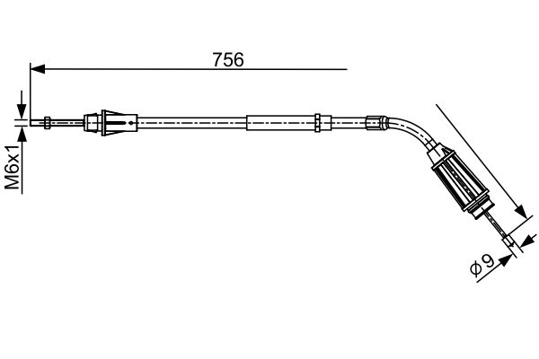 BOSCH Kézifék bowden 1987482556_BOSCH