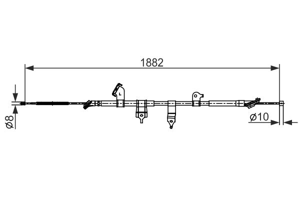 BOSCH Kézifék bowden 1987482567_BOSCH