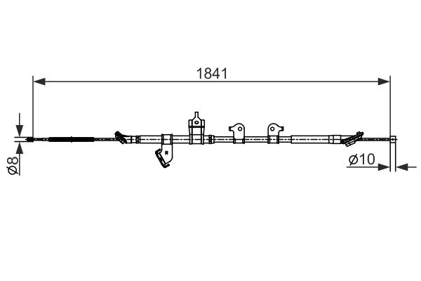 BOSCH Kézifék bowden 1987482568_BOSCH