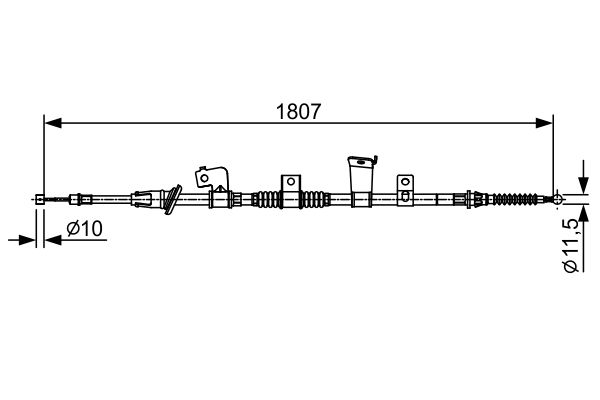 BOSCH Kézifék bowden 1987482569_BOSCH