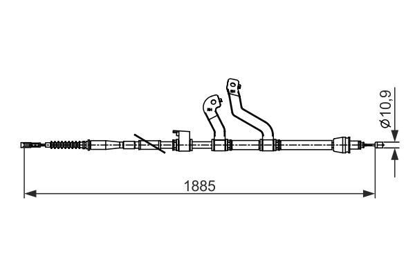 BOSCH Kézifék bowden 1987482573_BOSCH