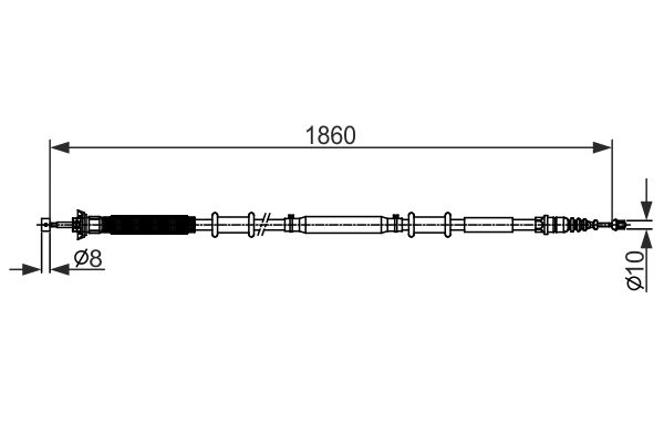 BOSCH Kézifék bowden 1987482579_BOSCH