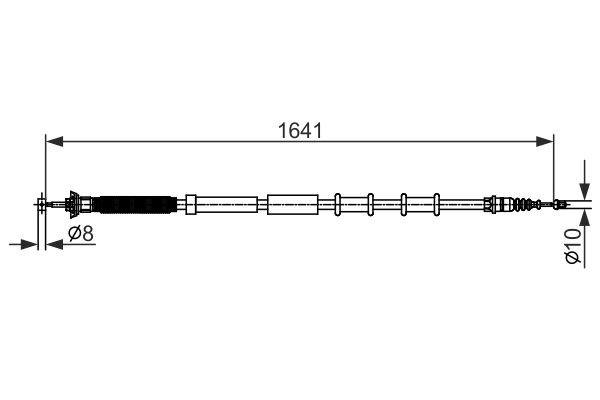 BOSCH Kézifék bowden 1987482582_BOSCH