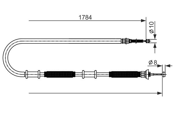 BOSCH Kézifék bowden 1987482587_BOSCH