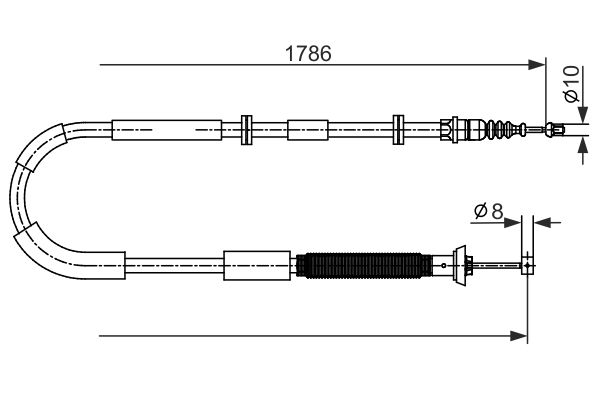 BOSCH Kézifék bowden 1987482589_BOSCH