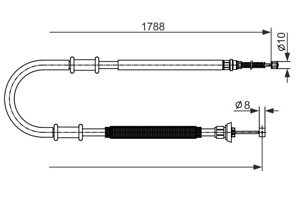 BOSCH Kézifék bowden 1987482590_BOSCH