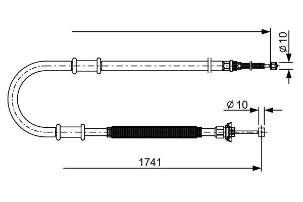 BOSCH Kézifék bowden 1987482599_BOSCH