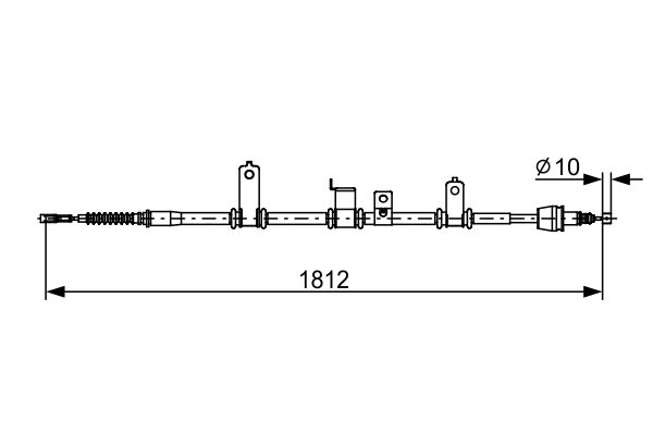 BOSCH Kézifék bowden 1987482615_BOSCH