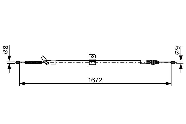 BOSCH Kézifék bowden 1987482630_BOSCH