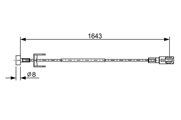 BOSCH Kézifék bowden 1987482634_BOSCH