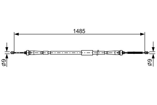 BOSCH Kézifék bowden 1987482637_BOSCH