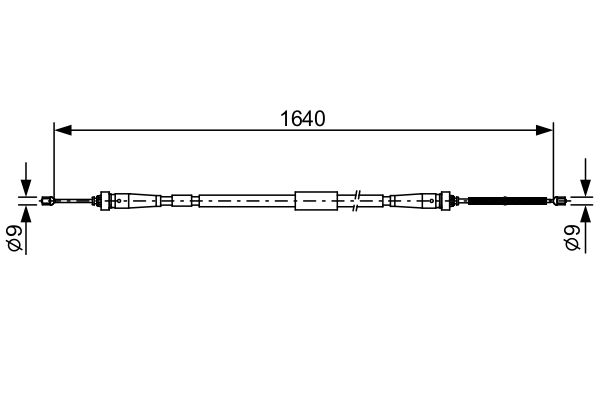 BOSCH Kézifék bowden 1987482638_BOSCH