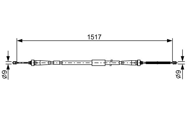 BOSCH Kézifék bowden 1987482639_BOSCH