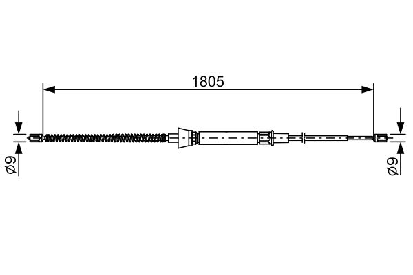 BOSCH Kézifék bowden 1987482646_BOSCH