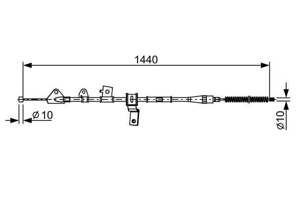 BOSCH Kézifék bowden 1987482647_BOSCH