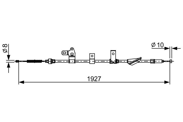 BOSCH Kézifék bowden 1987482649_BOSCH