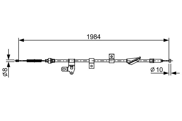 BOSCH Kézifék bowden 1987482650_BOSCH