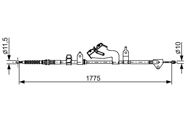 BOSCH Kézifék bowden 1987482655_BOSCH