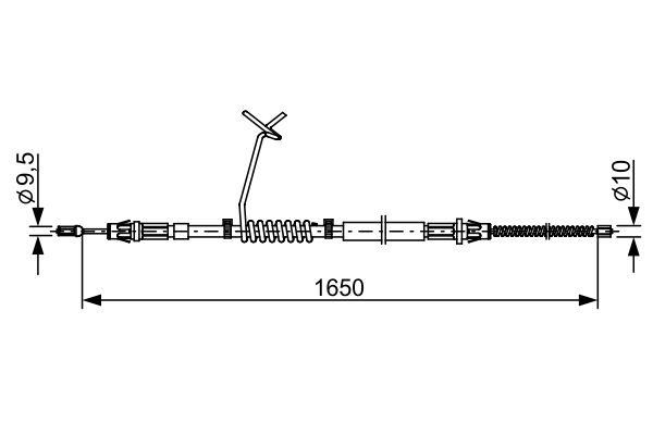 BOSCH Kézifék bowden 1987482712_BOSCH