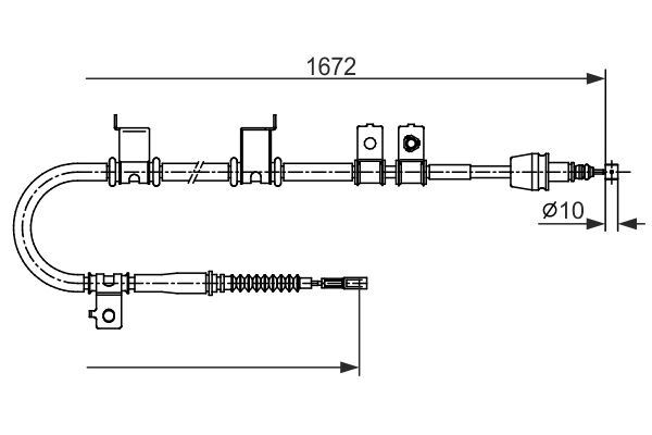 BOSCH Kézifék bowden 1987482713_BOSCH