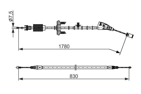 BOSCH Kézifék bowden 1987482797_BOSCH