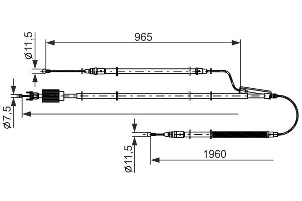 BOSCH Kézifék bowden 1987482805_BOSCH