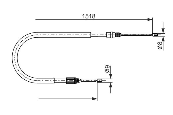 BOSCH Kézifék bowden 1987482871_BOSCH