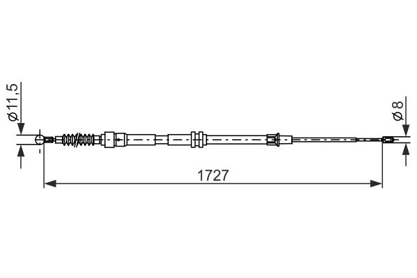 BOSCH Kézifék bowden 1987482872_BOSCH