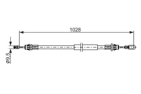 BOSCH Kézifék bowden 1987482880_BOSCH